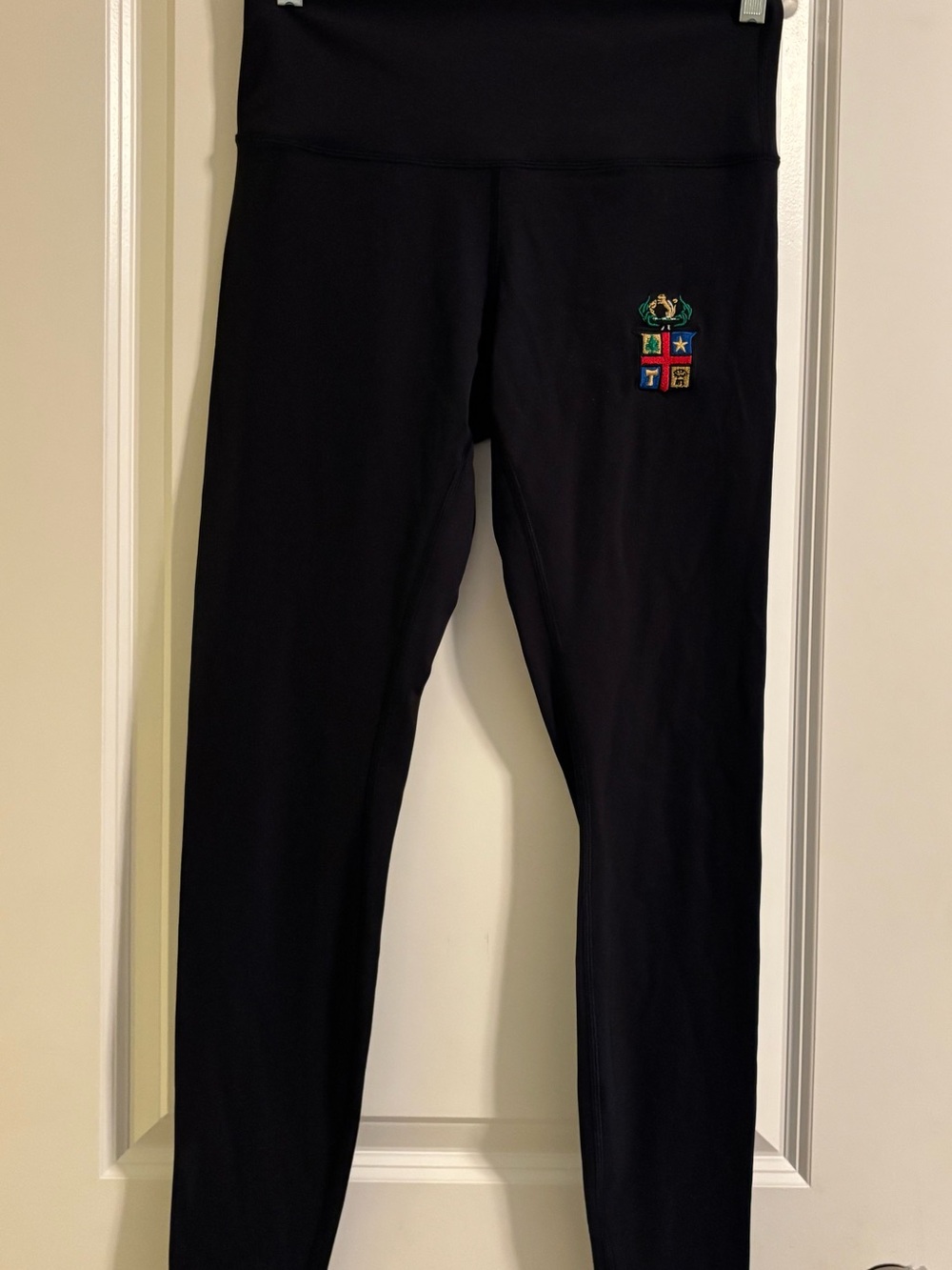 lululemon athletica Black Leggings with Multicolor Crest